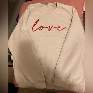 “Love” sweater. Unisex